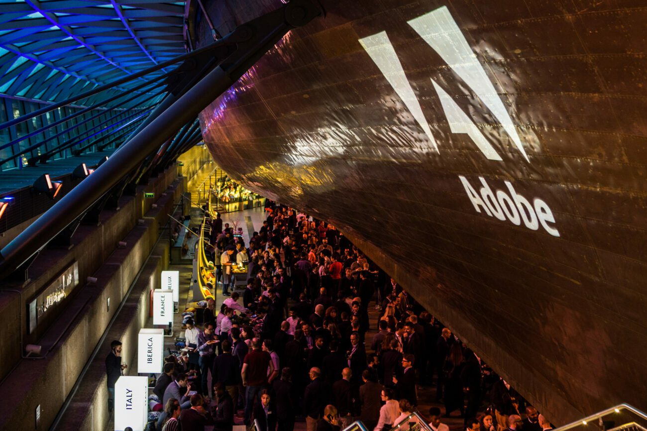 Corporate Event photography Adobe Summit party at Cutty Sark London