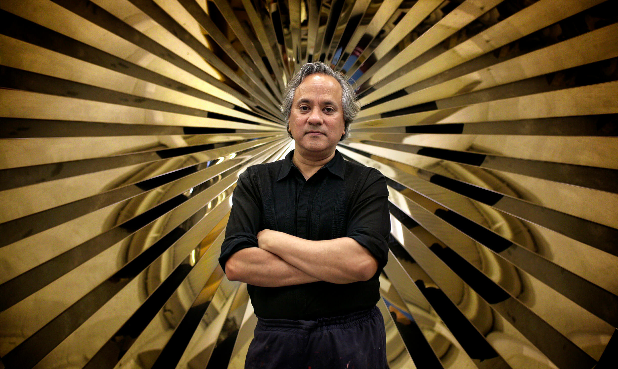 Anish Kapoor portrait by Carmen Valino