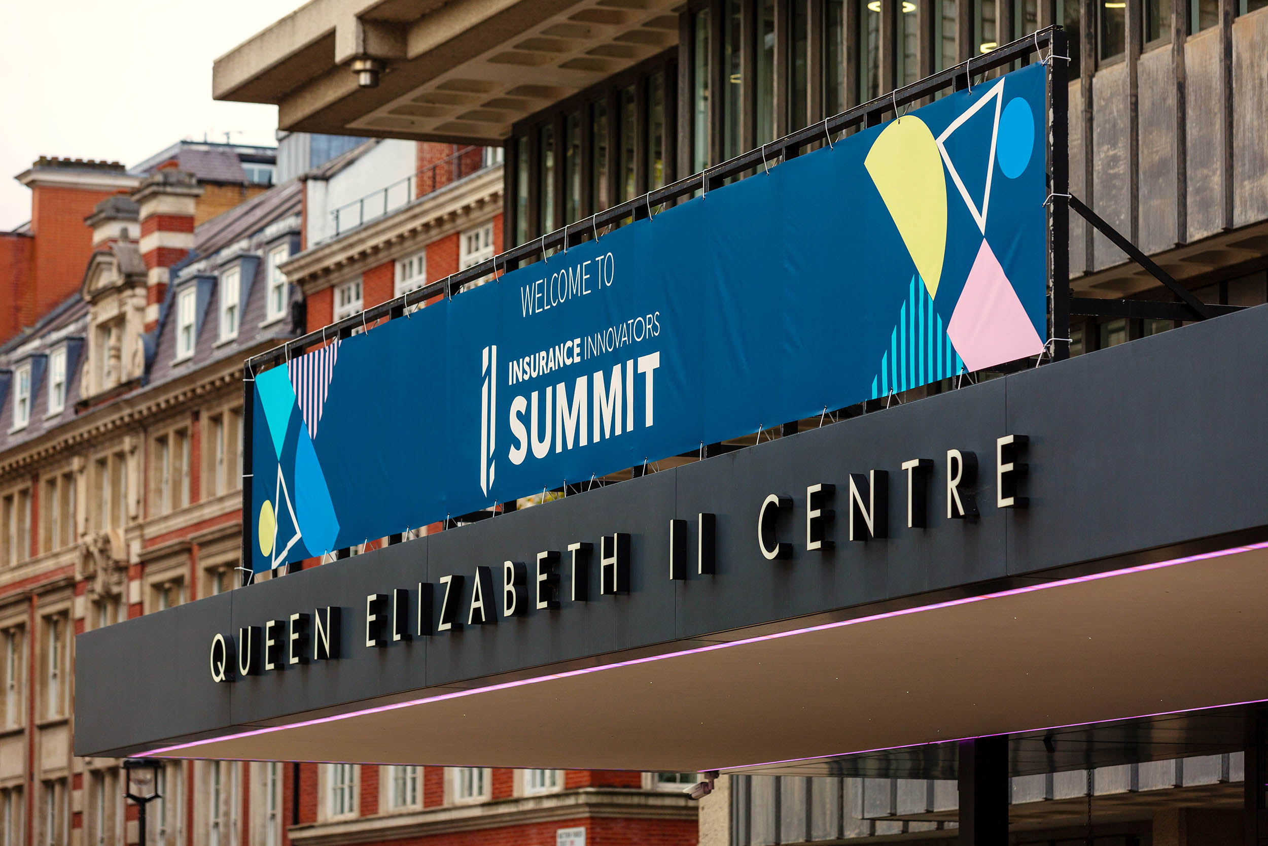 002-QEii-Centre-London-conference-photographer.jpg Outside of the QEII Centre in Westminster London during the Insurance Innovators Summit